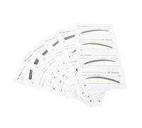 Gogogmee Lot De 6 Pochoirs à Sourcils Jetables Modèles De Maquillage Des Sourcils Papier Pour Femmes Conseils De Maquillage Précis Compacts Faciles à Utiliser