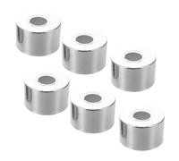 Gogogmee Lot de 6 Rosaces pour Main Courante de Piscine - Plaques de Protection pour Échelle de Piscine Enterrée en Acier Inoxydable avec Trou de 2,5 Cm de Diamètre - Anneaux de Protection