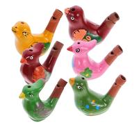 Gogogmee Lot De 6 Sifflets Pour Enfants Sifflets Pour Tout-Petits Sons D'Oiseaux Sifflets À Eau Sifflets En Argile Sifflets Pour Oiseaux Jouets Sifflets Pour Oiseaux Sifflets
