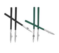 Gogogmee Lot de 6 Stylos à Tracer Ajustables pour Artistes Stylo Artistique Noir et Vert Petit, Moyen et Grand Outil de Dessin Cartographique Précis pour Gouache, Masquage et