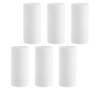 Gogogmee Lot de 6 Tubes Vides Déodorant 15 Ml Blancs Rechargeables à Remplissage Bas, Flacons Réutilisables pour Lotions Solides et Crèmes, Compact et Portable pour Voyage et Soin Corporel