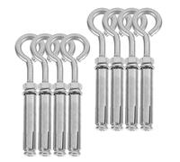 Gogogmee Lot de 8 Boulons d'Expansion à Œil en Acier Inoxydable 304 M6 Ancrages Muraux Haute Résistance pour Béton Fixation Sécurisée de Couvercles et Grilles Usage Extérieur et