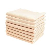 Gogogmee Lot de 8 Serviettes de Salive pour Bébé en Coton Organique Double Épaisseur, Uni, Douces et Absorbantes, pour L'allaitement Bain du Nourrisson
