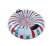 Gogogmee Luge Gonflable Ronde PVC Épaissie Coussin Confortable Surface Lisse Légère et Facile à Transporter pour Garçon Fille et Adultes Traîneau de Neige Extérieur