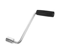 Gogogmee Manivelle de levage 18 cm en acier argenté pour cric de remorque RAM 5000-pound et stabilisateur RV, accessoire multifonction pour usage industriel et camping