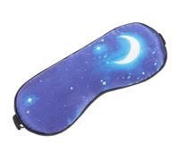 Gogogmee Masque De Sommeil Yeux Lesté En Soie Naturelle Imprimée, Taille Ajustable, Thérapie Chaud/froid, Pour Femmes, Voyage Et Maison, Confortable Et Léger