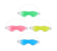 Gogogmee Masques Yeux en Gel Rafraîchissants et Chauffants 4 Pièces, Taille Standard, Compresses Froides et Chaudes Réutilisables, Unisexe, Détente Oculaire à Domicile Voyage