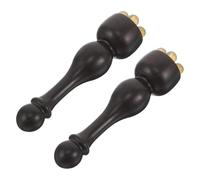 Gogogmee Masseur Oculaire en Bois de Santal 2pcs Forme Lotus Petit pour Massage Précis Visage et Relaxation Quotidienne Facile à Utiliser Partout