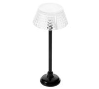 Gogogmee Mini Lampadaire LED Miniature en Plastique Espace à Grille pour Maison de Poupée Lampe de Chevet Décorative pour Salon et Chambre Accessoires Lumineux pour Scène DIY Modèle
