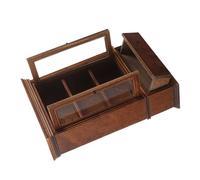 Gogogmee Mini Meubles pour Maison De Poupée Armoire De Rangement Bois Vitrine De Collection Étagère Miniature Casier à Vin pour Poupée Décoration De Maison De Meubles De Salon Miniatures AC