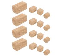 Gogogmee Mini Meules de Foin Décoratives pour Maison de Poupée - 16 Pièces Miniatures en Paille Artificielle Réaliste, 4 Formes Variées pour Décor de Ferme Bjd et Village Miniature
