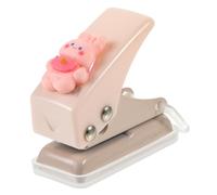Gogogmee Mini Perforatrice Manuelle pour Papier Perforeuse et Compacte Trou Unique pour Bureau Scrapbooking et Reliure Outil Portable Multifonction Rose