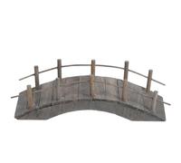 Gogogmee Mini Pont en Bois Arc Miniature 15 CM Accessoire pour Décor de Jardin Miniature Modèle pour Micro-Scène Ornement de Paysage de Maison de Poupée Décor Zen et Terrarium