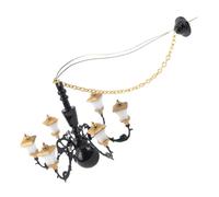 Gogogmee Miniature Chandelier DIY Décor Lustre Chambre Garçon Lampe Suspendue Mini pour Maison Poupée Bricolage Maquette Miniature Construire
