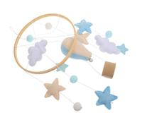Gogogmee Mobile Pour Berceau Bébé Nuage Et Montgolfière, Décoration Suspendue En Feutre Coloré, Infantile Mixte, Stimulation Visuelle, Chambre D’garçon Et Filles, Accessoire Décoratif Doux