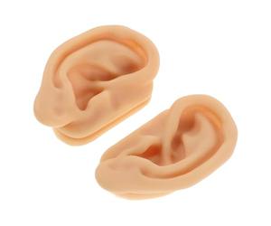 Gogogmee Modèle Silicone Oreille Humaine Accessoire pour Entraînement au Piercing Présentation Anatomique sans Sujet Vivant Pratique pour Étude et Apprentissage