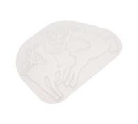 Gogogmee Moule Silicone Porte Clés Cerf de Noël DIY Moule à Pendentif Artisanat Sans Collage Décoration Suspendue et Cadeau Créatif