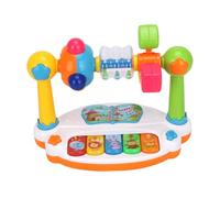 Gogogmee Musical Éducatif Lumineux Rotatif pour Garçon Fille Piano Électrique Pédagogique pour Éveil et Coordination Main Œil Dapprentissage Sonore et Sensoriel Couleur Couleur Aléatoire
