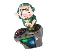 Gogogmee Musical Électrique en Plastique de Cochon, Compact et Lumineux, 5 Mélodies Intégrées, Amusant et Portable pour Garçon et Filles Tout-Petits, pour Éveil et Divertissement