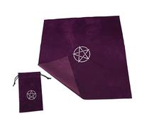 Gogogmee Nappe de Tarot Astrologie pour Divination et Jeux Décor de Bureau Ésotérique avec Motif Pentagramme Accessoire Pratique et Portable pour Cartes et Oracles