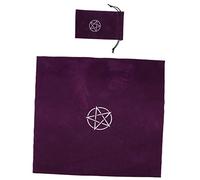 Gogogmee Nappe de Tarot Étoile 50Cm X 50Cm pour Divination et Jeux Accessoire Métaphysique Tissu Antidérapant pour Thérapeutes et Astrologues 1 Ensemble