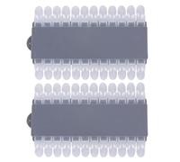 Gogogmee Nuancier de Vernis à Ongles 2pcs en Plastique pour Manucure Salon et Diy, Carte de Distinction des Couleurs Multi Color Exhibition, Présentoir à Ongles Démontable