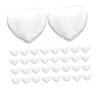 Gogogmee Nuancier Ongles en Verre Transparent 30 Pièces Cœur, Perles Décoratives Manucure, Tableau Affichage Vernis pour Salons de Beauté, Présentation Couleurs Faux Ongles