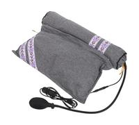 Gogogmee Oreiller Cervical Chauffant USB Réglable Nuque - Coussin de Soutien Ergonomique en Herbes Naturelles avec Rembourrage D’Armoise Grise - Compresse Thermique Amovible pour Voyage et