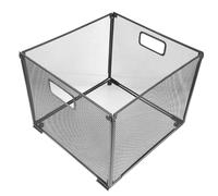 Gogogmee Organisateur de Bureau Maille Métallique Pliable Grand Porte Documents Multifonctionnel Boîte de Rangement pour Fichiers Bureau Corbeille à Courrier Robuste et Facile à Nettoyer