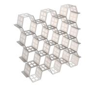 Gogogmee Organisateur Tiroir Nid Abeille Plastique Transparent Noir Séparateur Modulable et Extensible pour Rangement Dressing Bureau et Cuisine Kit Adaptable et Facile à Couper