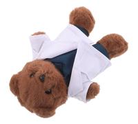 Gogogmee Ours Peluche Docteur Doux avec Blouse Blanche Infirmière pour Garçon Fille Cadeau Appréciation Infirmière Souvenir Créatif pour Fête Anniversaire et Remise de Diplôme