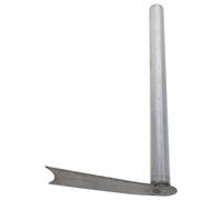 Gogogmee Outil De Désherbage Houe à Main pour Sol Dur Outil Agricole De Houe De Ferme Bineuse De Jardin pour Creuser De Désherbage Silver