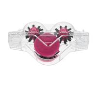 Gogogmee Outil de Nettoyage de Chaîne de Vélo sans Utilisation des Mains Forme Grenouille, Transparent Rose, Kit Portable pour Vtt et Vélo de Route, Brosse pour Entretien Extérieur