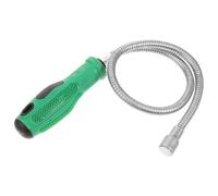 Gogogmee Outil Magnétique Flexible de Ramassage Bâton Magnétique Vert et Noir en Caoutchouc et Acier Inoxydable pour Récupérer Écrous, Vis et Objets Ferreux Usage Industriel et Réparation