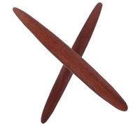 Gogogmee Outils à Biseauter le Cuir 2 Pcs, Bâtonnet de Brunissage des Bords en Bois, Règle Multifonction pour Travail du Cuir et Pliage Papier Origami, Accessoires pour Maroquinerie