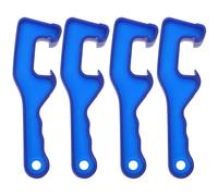 Gogogmee Ouvre-seau en Plastique Bleu, Clé à Molette 4 Pièces pour Ouvrir Couvercle de Seau de Peinture, Usage Domestique et Professionnel, Outil D’ouverture Robuste pour Seaux Industriels