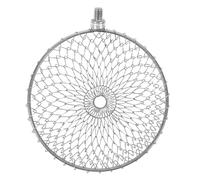 Gogogmee Panier à Œufs en Fil de Fer Tête de Pelle en Acier Inoxydable, Grosse Taille Diamètre 14 Cm, Outil de Ramassage pour Poulailler, Collecte Rapide et Hygiénique des Œufs en Ferme