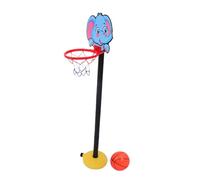 Gogogmee Panier De Basket Jouet Réglable pour Garçon Et Filles Motif Éléphant Taille Moyenne Intérieur Extérieur, Panier Mobile Éducatif pour Tout-Petits, Jeu Sportif D’éveil,