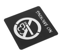 Gogogmee Panneau Autocollant « Interdit de Fumer » Imperméable en Acrylique Adhésif Puissant Format Moyen Noir pour Bureaux Toilettes et Espaces Publics Panneaux d'Interdiction de