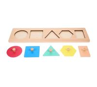 Gogogmee Panneau Puzzle Géométrique Montessori Bois pour Garçon Fille Jeu Éducatif de Reconnaissance des Formes et Couleurs Développement Sensoriel et Coordination Main-œil Éveil pour