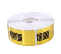 Gogogmee Papier Autocollant pour Extension de Conseils Ongles Nail Art 500 Pièces Format Carré Outil Extension Manucure Professionnel Débutants Retouches Gel UV et Acrylique