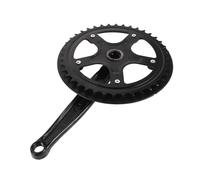 Gogogmee Pédalier de VTT Mono-Plateau 40 Dents à Emmanchement Carré Noir avec Protège-chaîne, Manivelle Légère Compatible Vélo Électrique, Cyclotourisme et Usage Quotidien Robuste