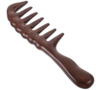 Gogogmee Peigne à Cheveux en Bois de Santal Médium Massage Cuir Chevelu Femmes Stimulation Points D’acupuncture Usage Quotidien