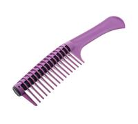 Gogogmee Peigne à Cheveux Violet Multifonction en Plastique pour Coloration, Soin des Huiles, Coiffage et Épilation Cire, Usage Quotidien Salon et Domicile