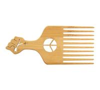 Gogogmee Peigne Afro Pick Plastique Ergonomique pour Cheveux Bouclés et Crépus Démêlant Doux et Stylisant pour Hommes Outil Coiffure Confortable et Antistatique