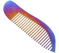 Gogogmee Peigne de Coiffure Alliage de Titane Antirouille Léger et Ergonomique Peigne Stylisant Portable pour Salon et Barbier Design Coloré Forme de Poisson