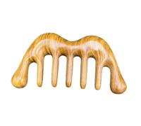 Gogogmee Peigne de Massage de Santal Vert Outil de Grattage Du Chevelu et Massage des Points Acupuncture Masseur Manuel pour Stimuler la Circulation Sanguine et Soulager Maux de Tête