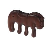 Gogogmee Peigne de Massage en Bois de Santal Portable, Peigne Grattoir pour Cuir Chevelu, Masseur Manuel à Dents Larges, Outil de Massage Capillaire pour Stimulation et Soin Quotidien