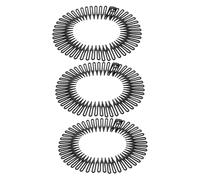 Gogogmee Peigne Élastique Noir Accessoire Coiffure Flexible Anti-frisottis pour Femmes Contrôle Rapide des Mèches Rebelles Outil pour Chignons et Tresses Quotidiens