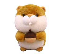 Gogogmee Peluche Écureuil Marron Clair de Noisette Animalier Décoratif pour Garçon et Filles Poupée Peluche Douce pour Anniversaire et Décoration Intérieure